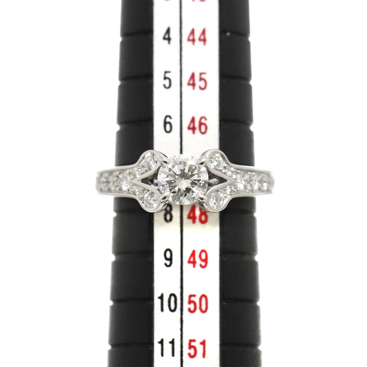 Ballerine Diamond 0.50ct H/VS1/3EX Ring Pt Size47 4(US)