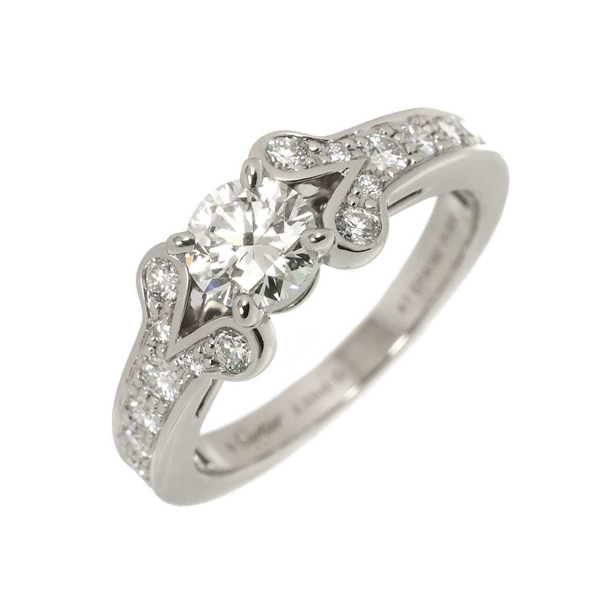 Ballerine Diamond 0.50ct H/VS1/3EX Ring Pt Size47 4(US)