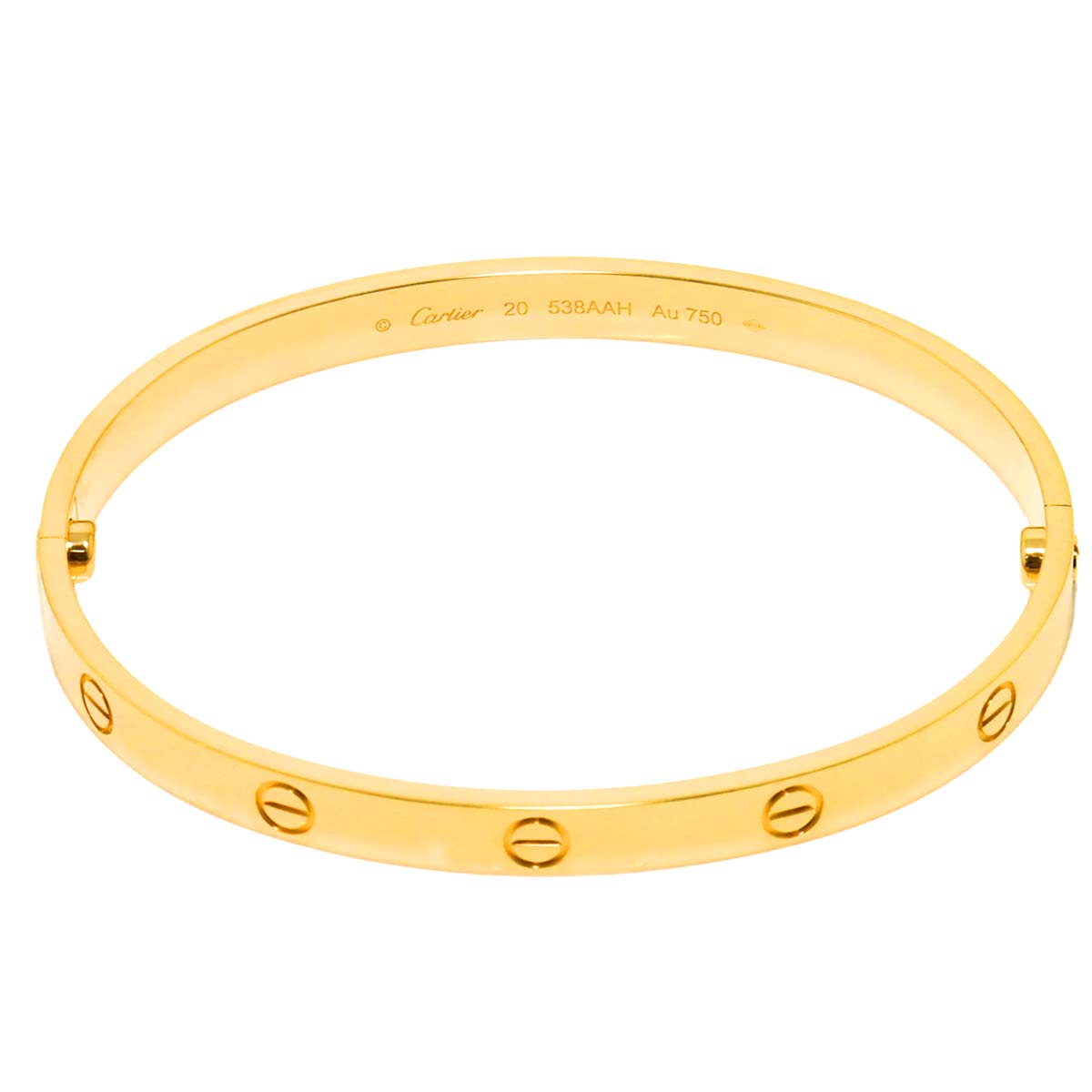 Cartier Love Bracelet 18K Yellow Gold 750 Size20
