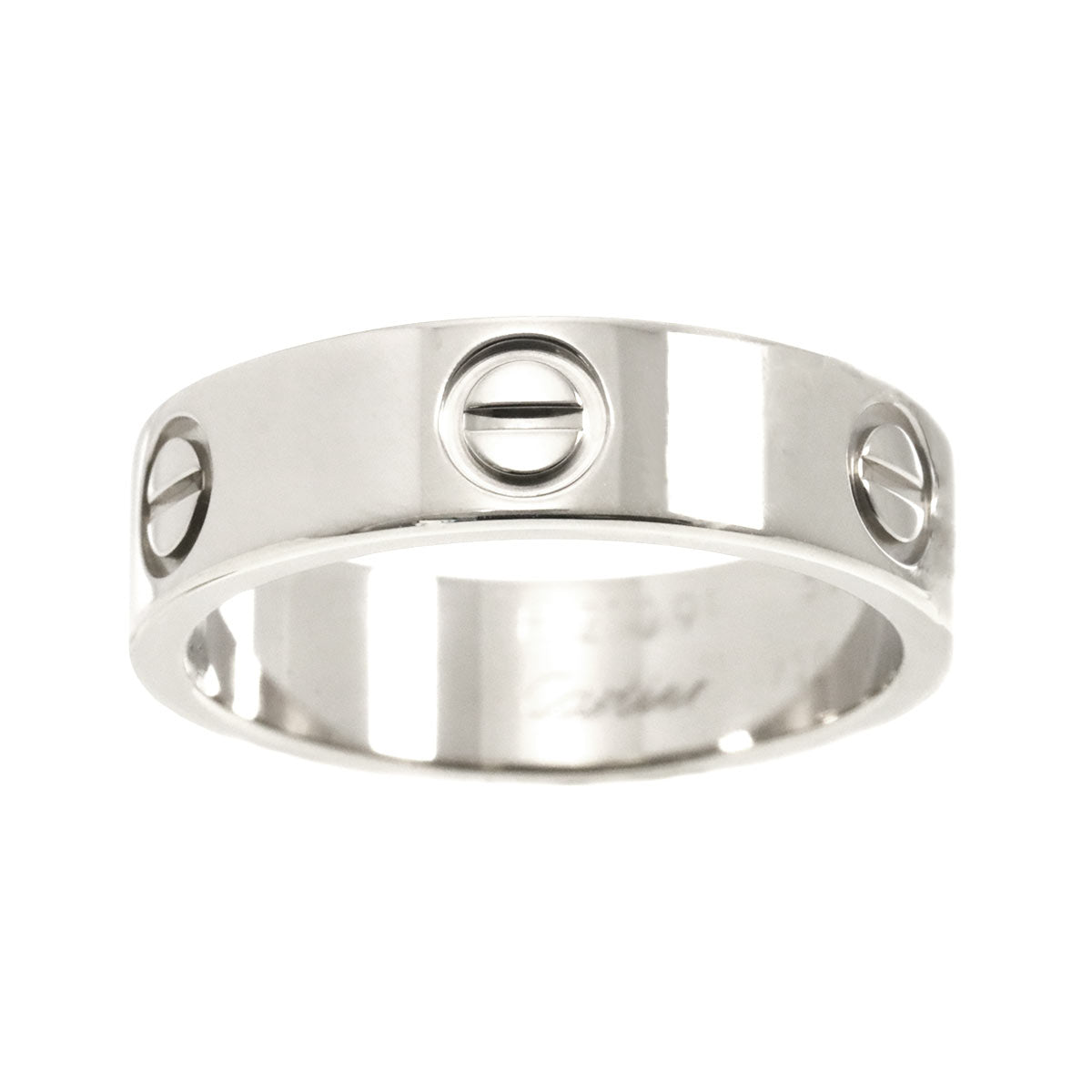 Cartier Love Ring 18K White Gold 750 size55 6.75-(US)