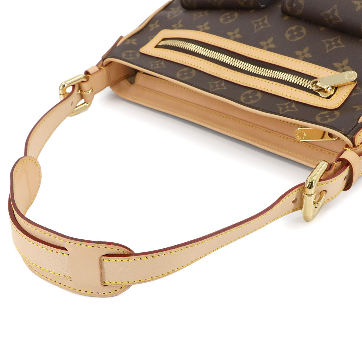 LOUIS VUITTON Monogram Hudson GM Shoulder Bag Brown M40045 purse