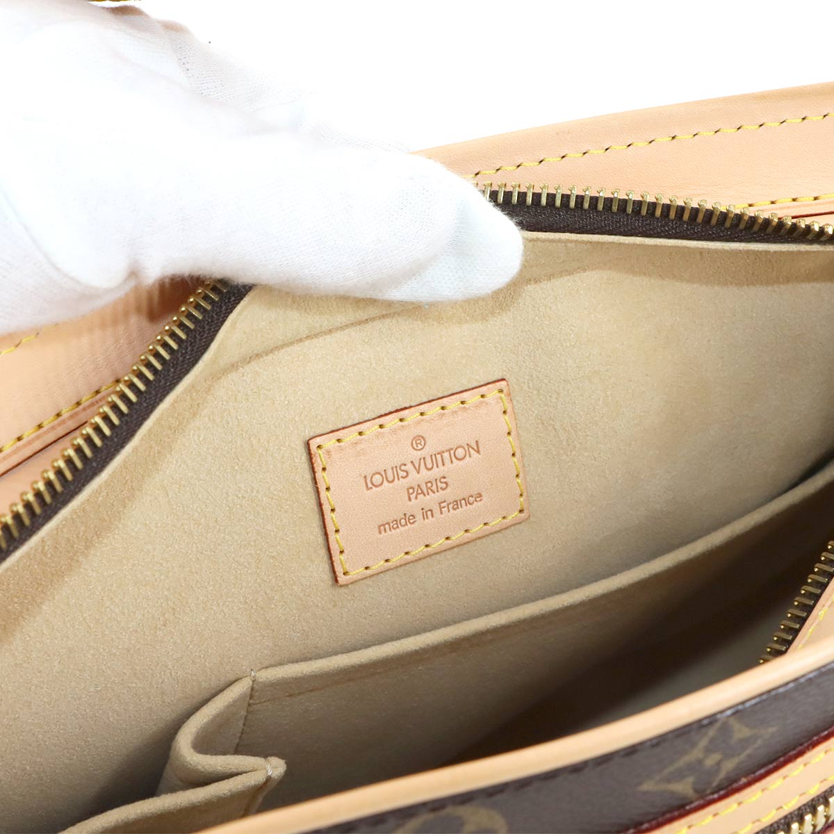 LOUIS VUITTON Monogram Hudson GM Shoulder Bag Brown M40045 purse