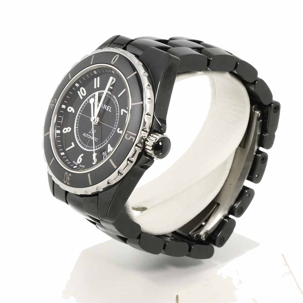 J12 38mm H0685 Ceramic Date Automatic Black Dial Mens Watch