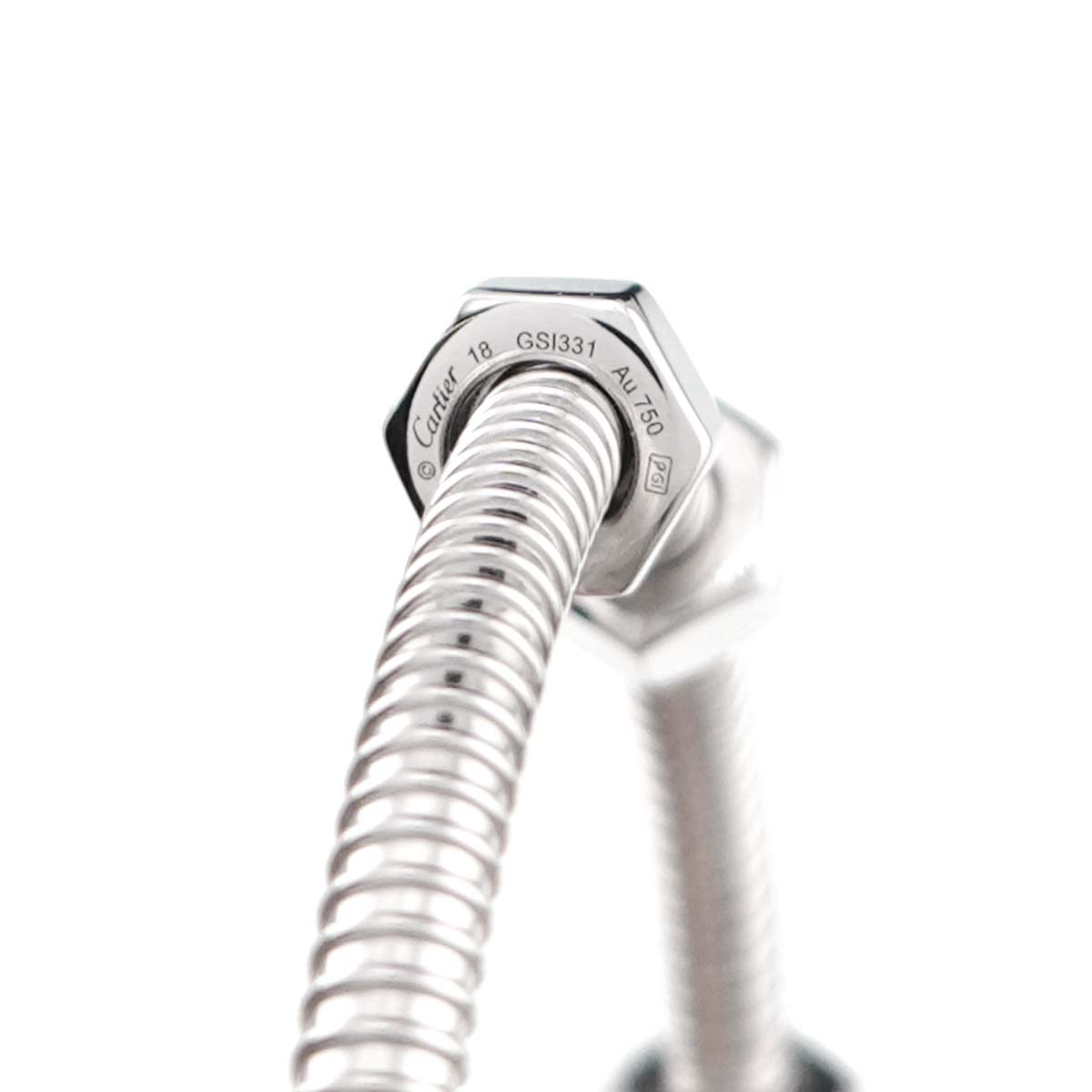 ECROU DE Bracelet 18K White Gold 750 Size18