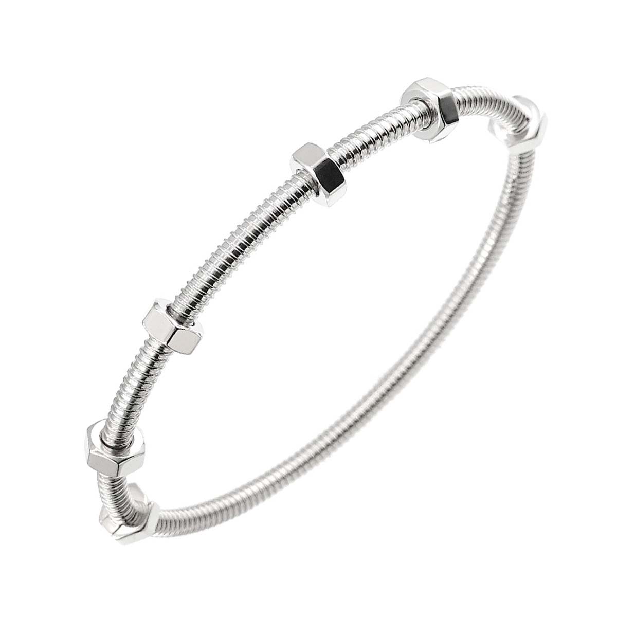 ECROU DE Bracelet 18K White Gold 750 Size18