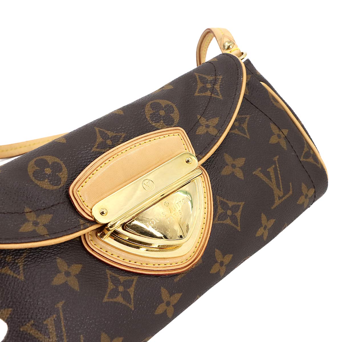 Monogram Pochette Beverly Shoulder Bag Brown M40122 Purse