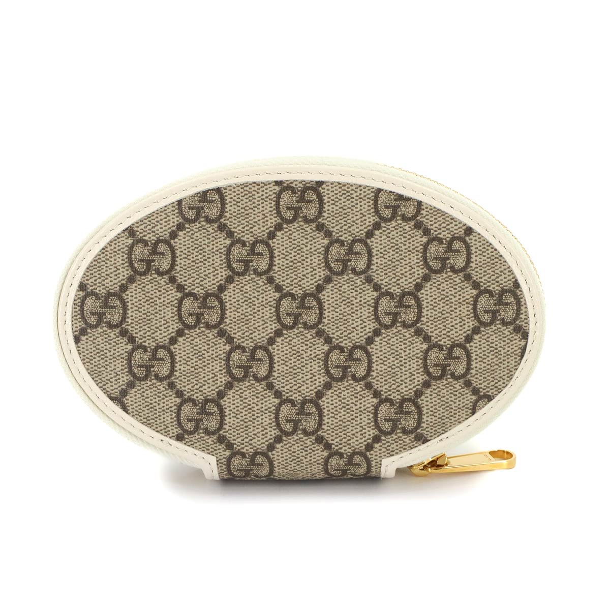 Horsebit 1955 Coin case GG Supreme Leather Beige White 622040