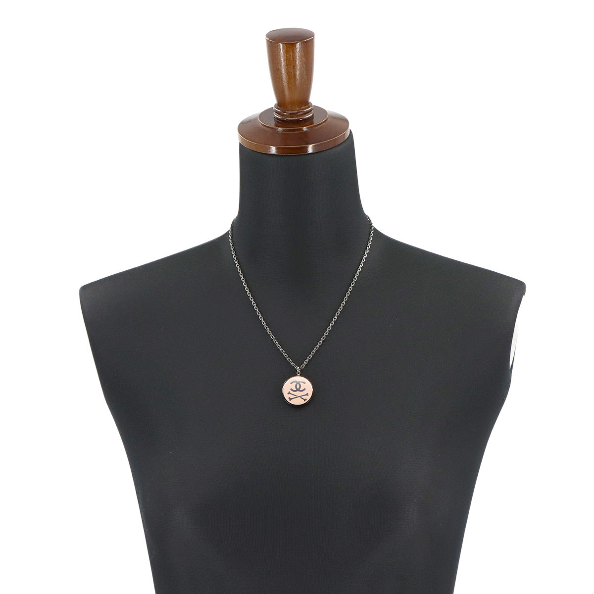 Coco Logos Bone Necklace Black Pink 03P Accessory