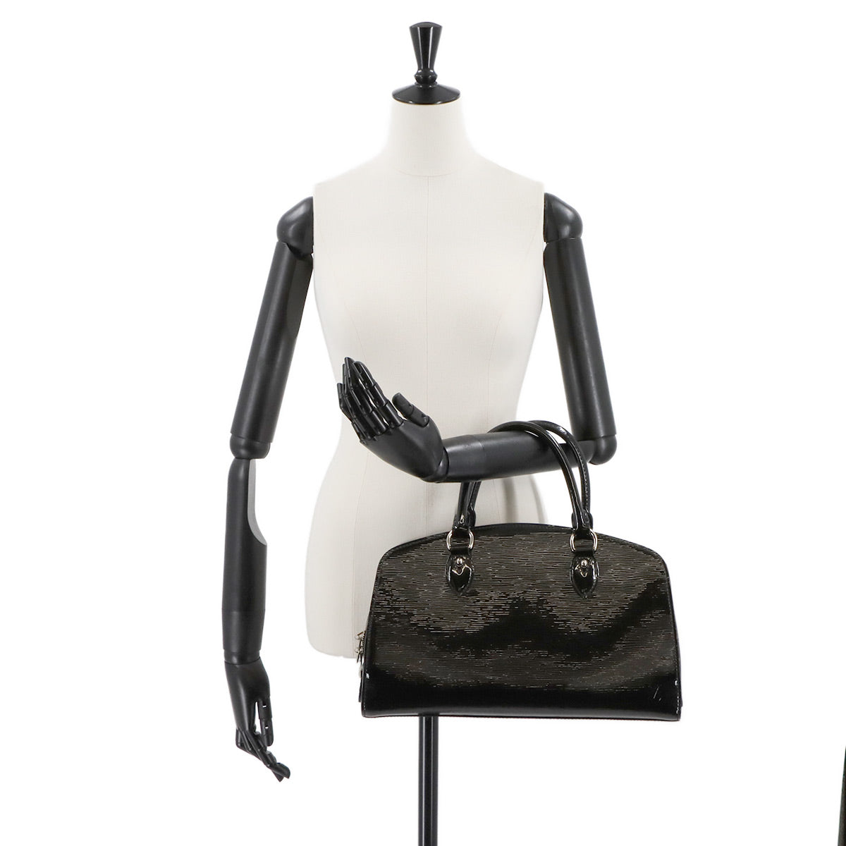 Epi Electric Pont Neuf PM Hand Bag Leather Noir M5907N