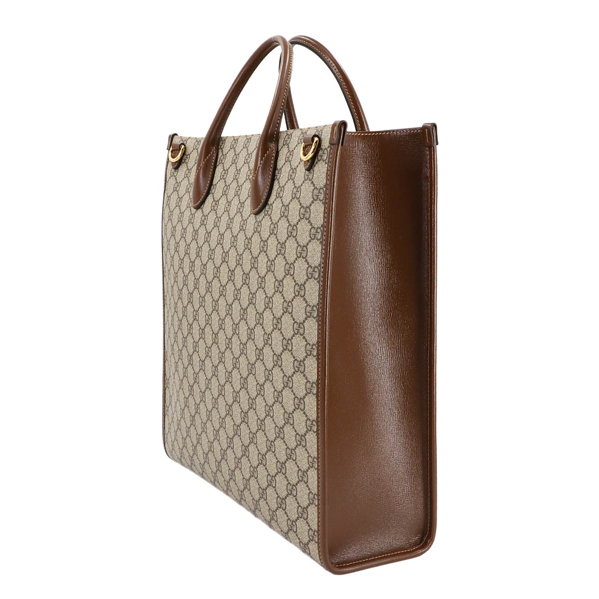 GUCCI Interlocking G 2way Tote Shoulder Bag GG Supreme canvas 674155