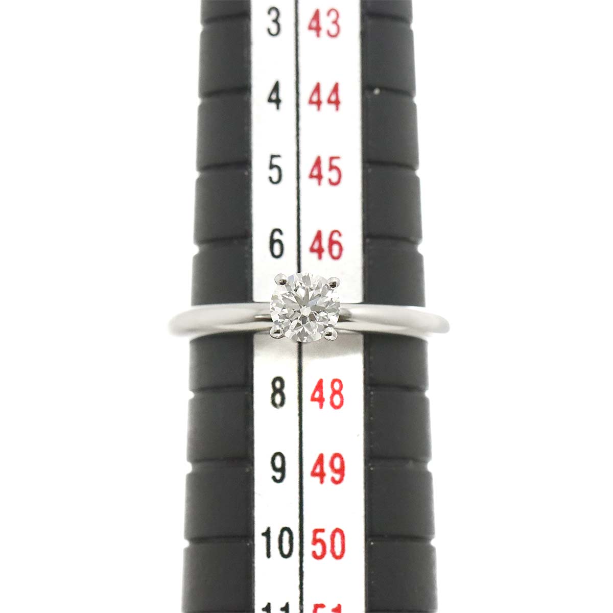 Diamond 0.30ct H/VS2/VG Ring Pt Platinum Size:4(US)