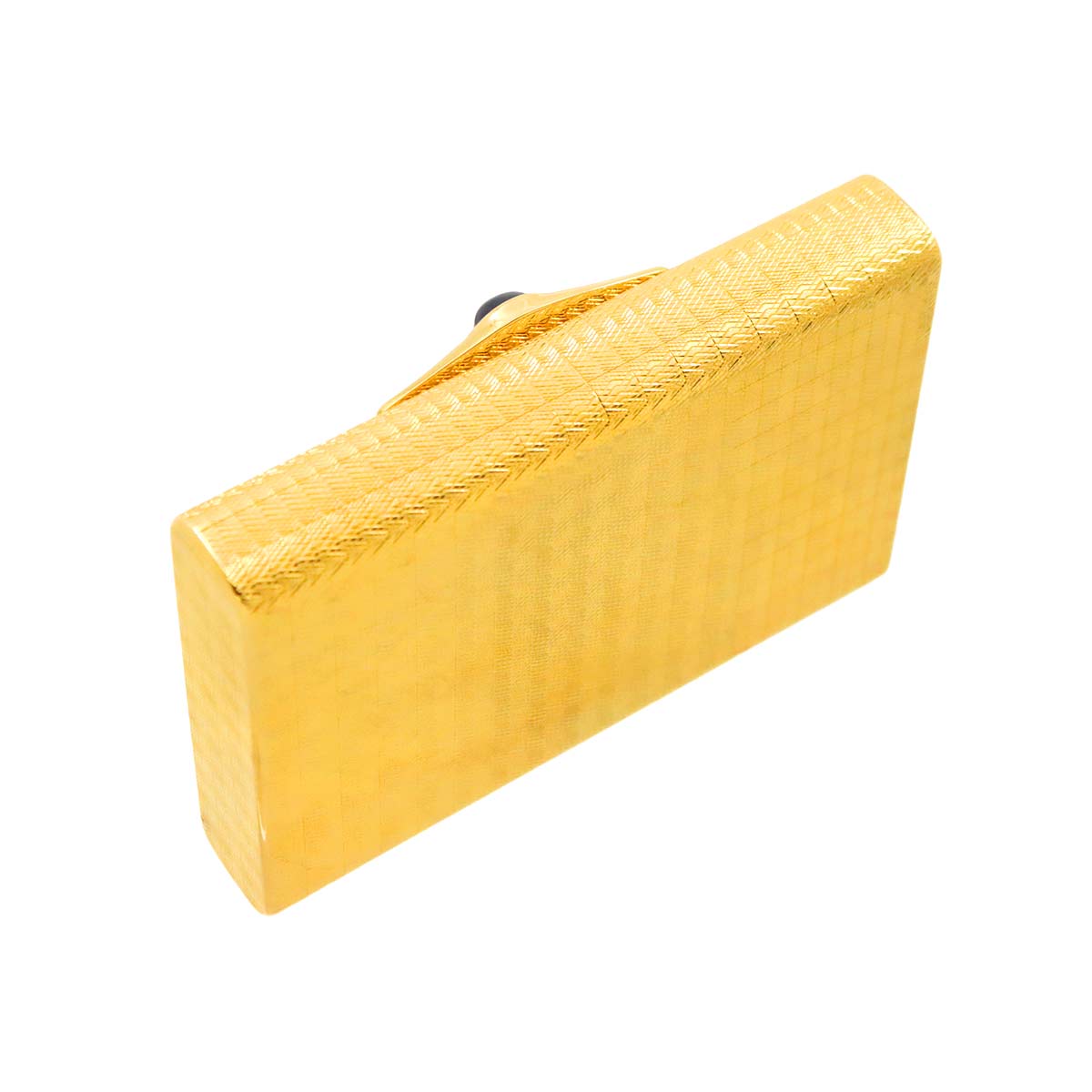 Cartier Cigarette Case Sapphire 18K YG Yellow Gold 750