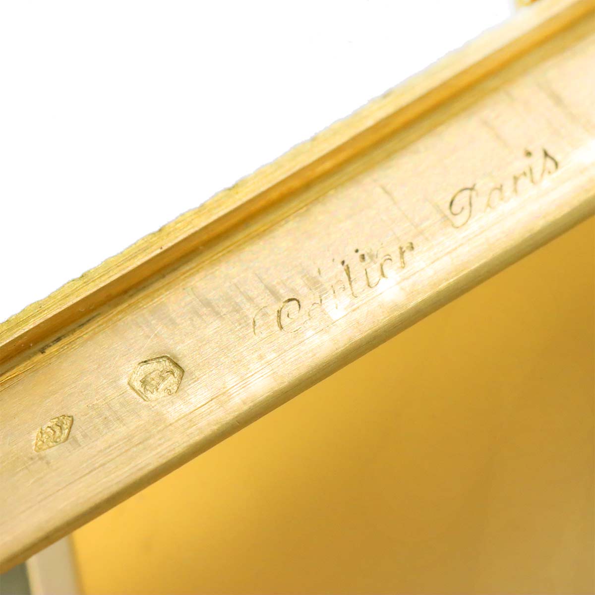 Cartier Cigarette Case Sapphire 18K YG Yellow Gold 750