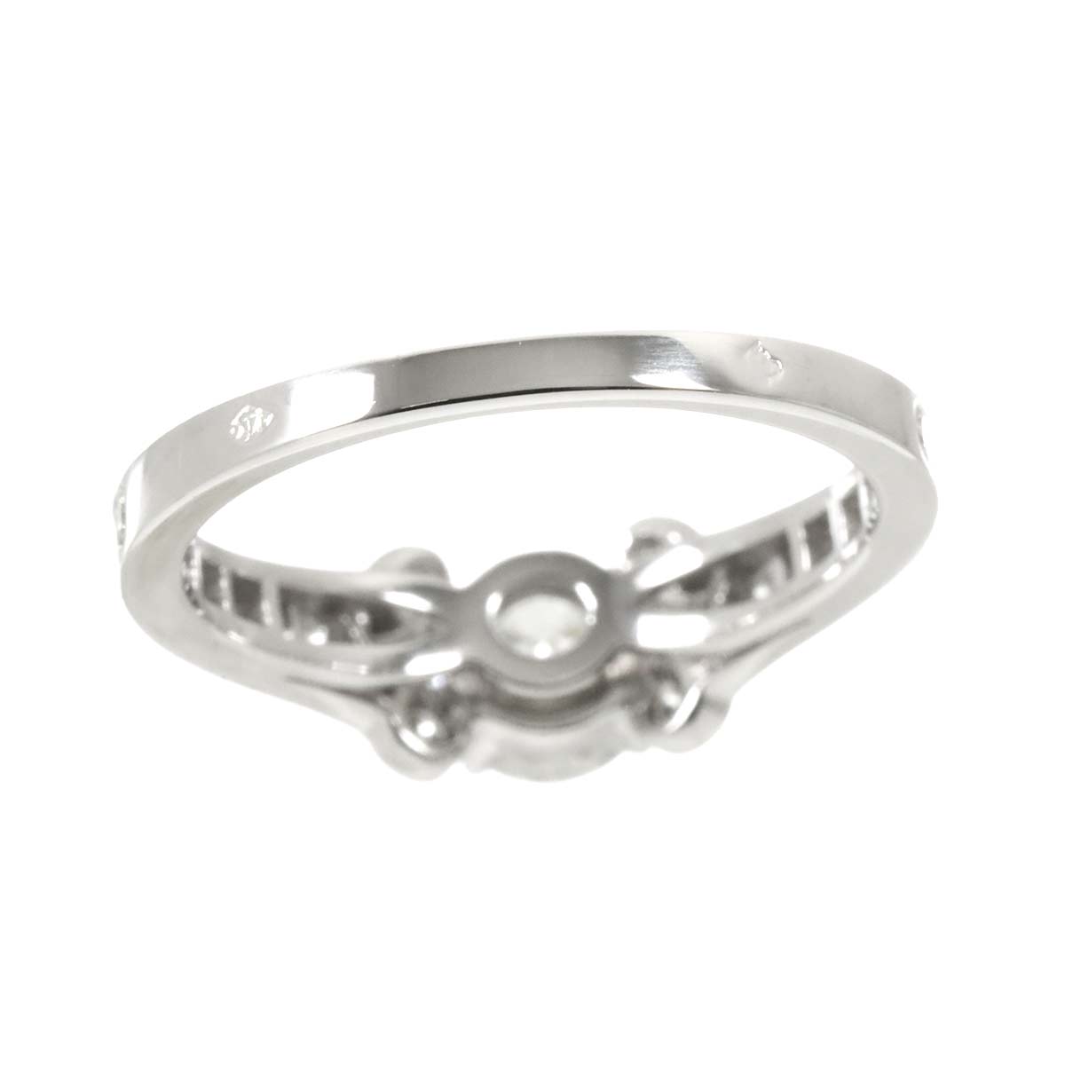 Ballerine Diamond 0.54ct H/VVS2/3EXRing 18K WG size48 4.5(US)