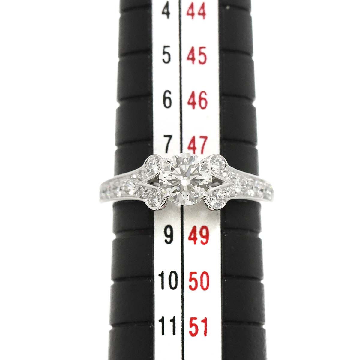 Ballerine Diamond 0.54ct H/VVS2/3EXRing 18K WG size48 4.5(US)