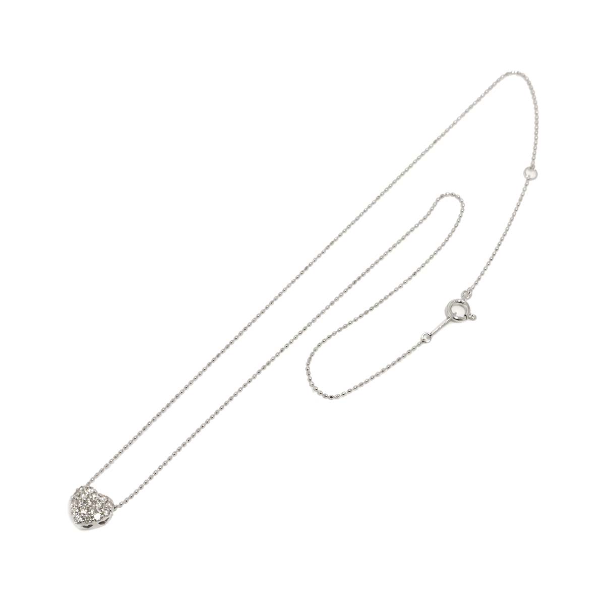Diamond 0.30ct Necklace 18K WG White Gold 750
