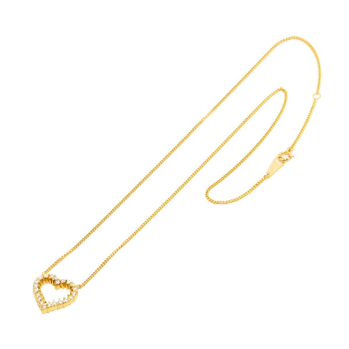 Diamond 0.45ct Necklace 18K Yellow Gold 750