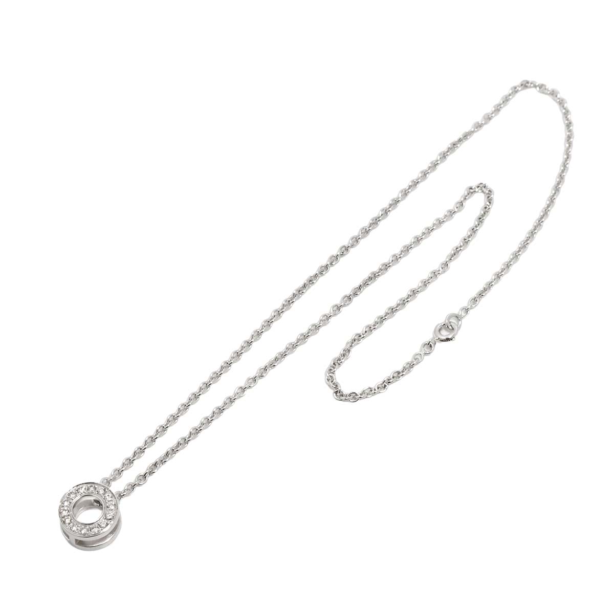 Diamond Necklace 18K White Gold 750