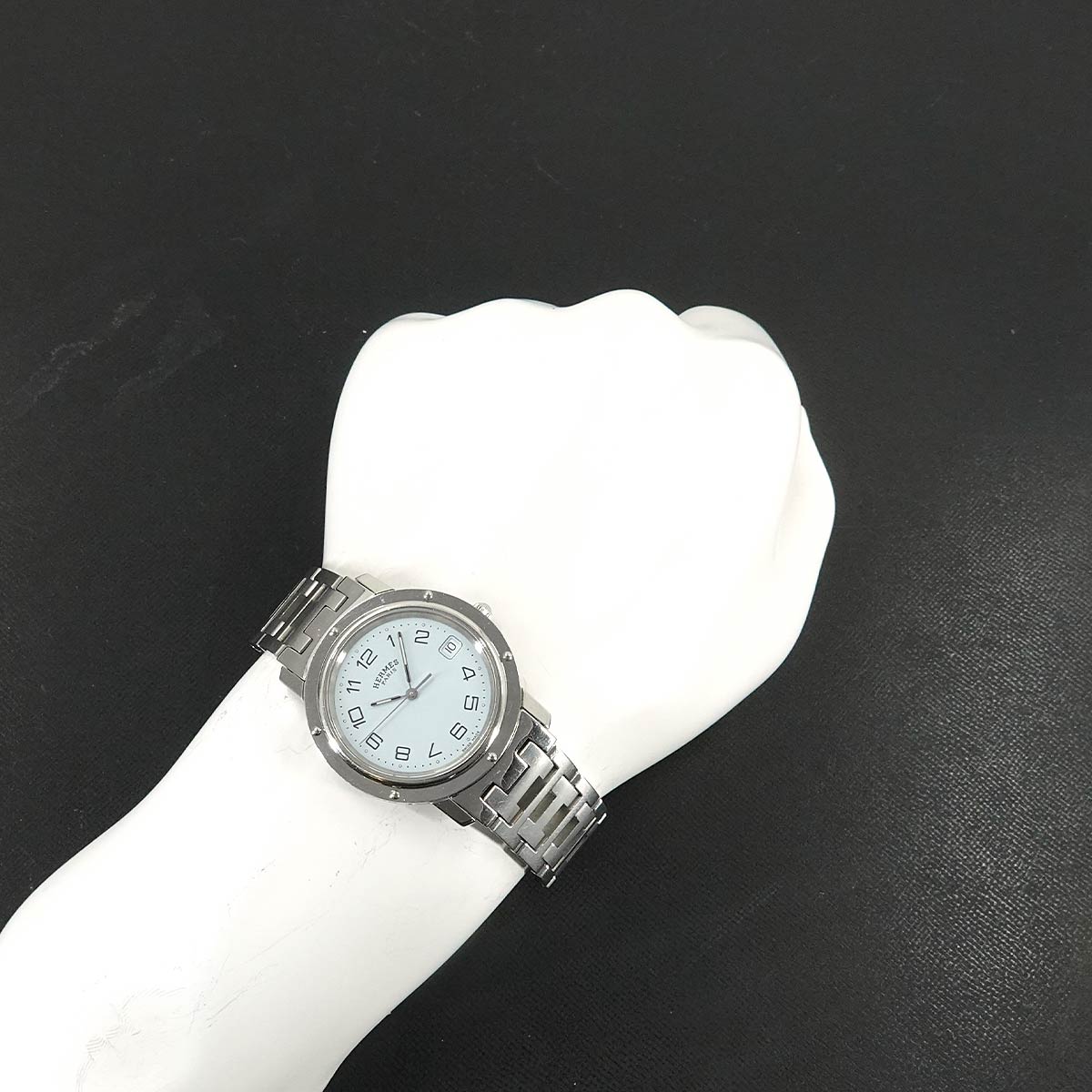 Clipper CL6 710 Quartz White Dial Date Mens Watch