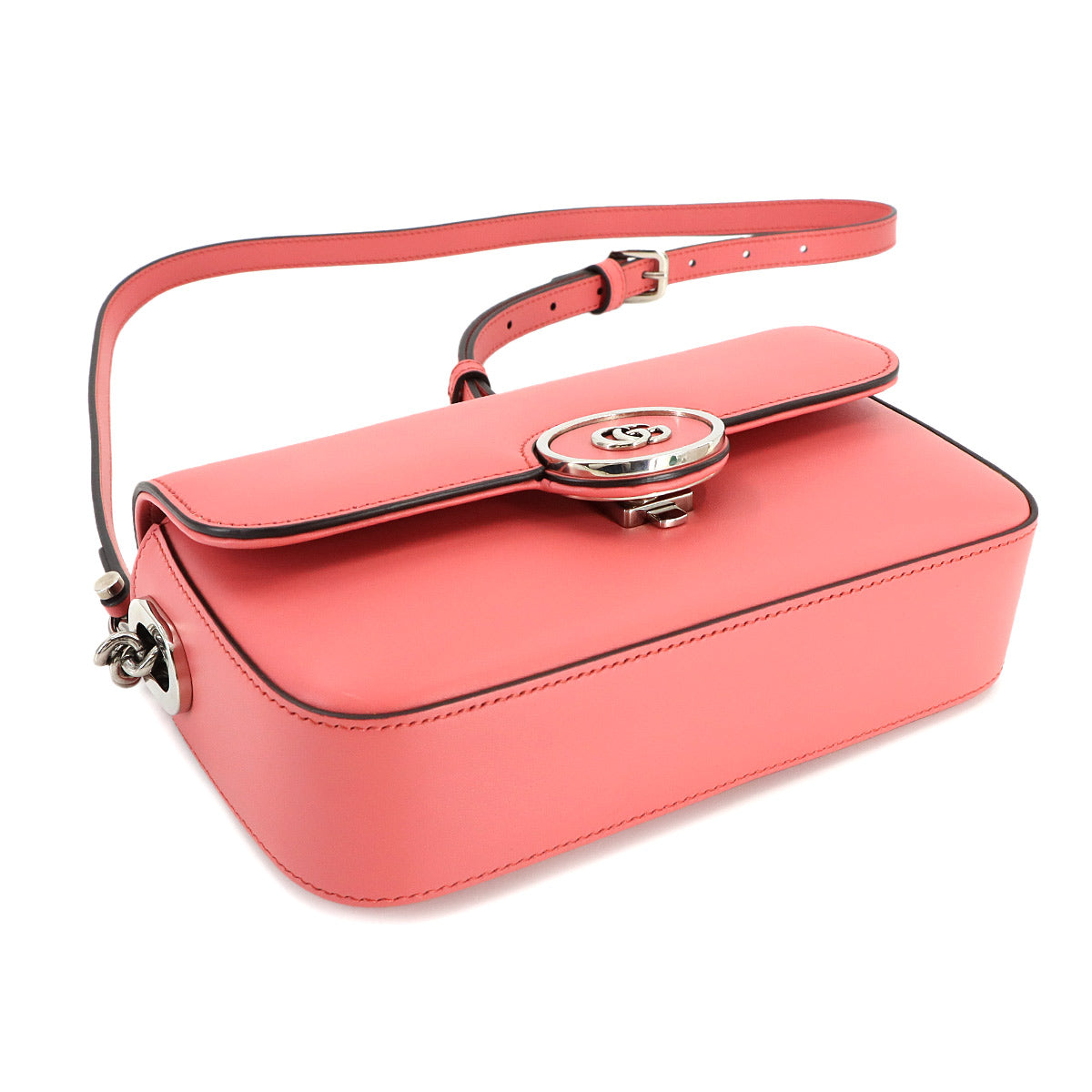 Petite GG Hand Shoulder Bag Leather Pink 739772 Purse