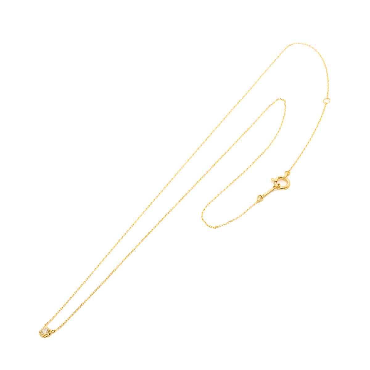 Diamond Necklace 18K Yellow Gold 750