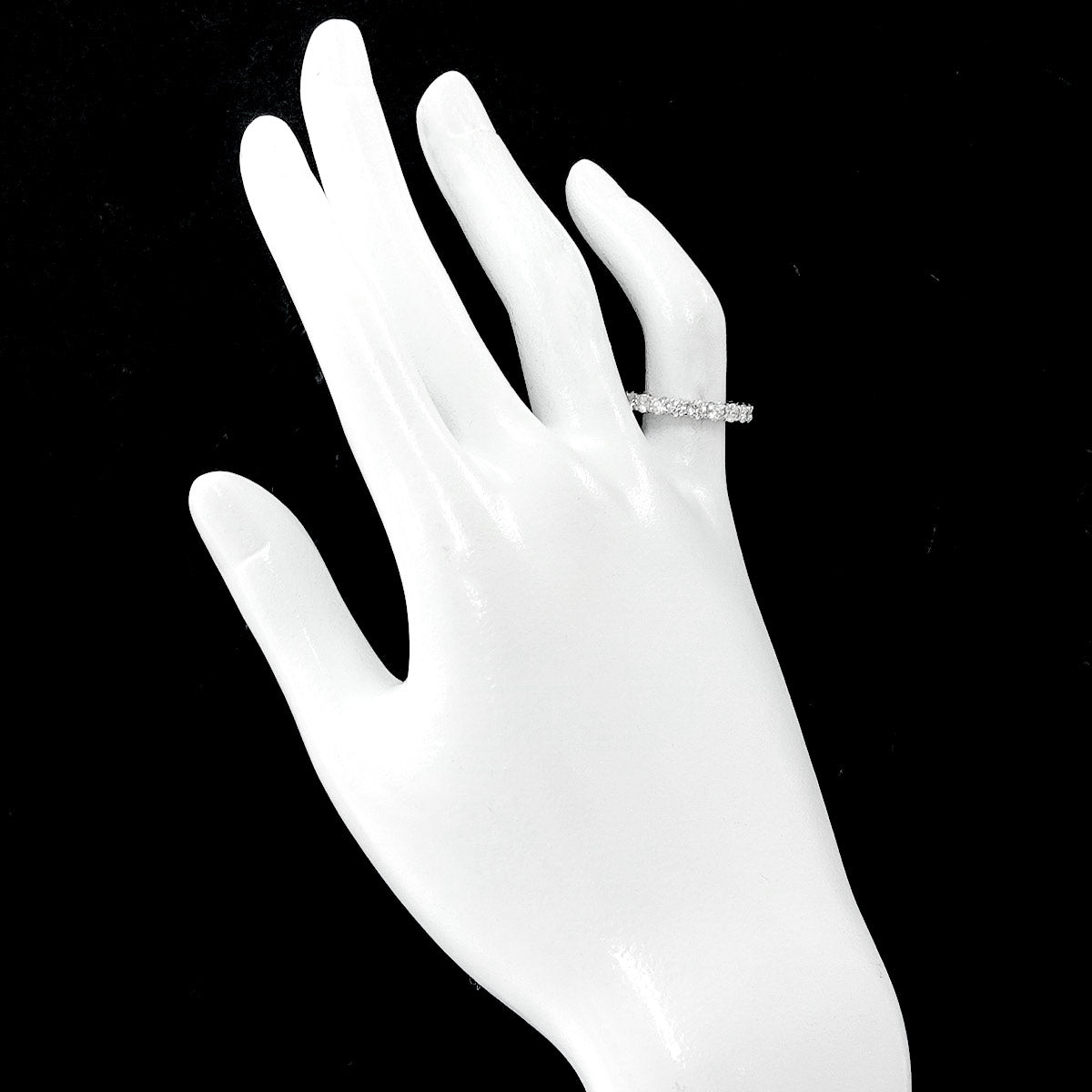 Forever Full Diamond Ring Platinum size4.5(US)