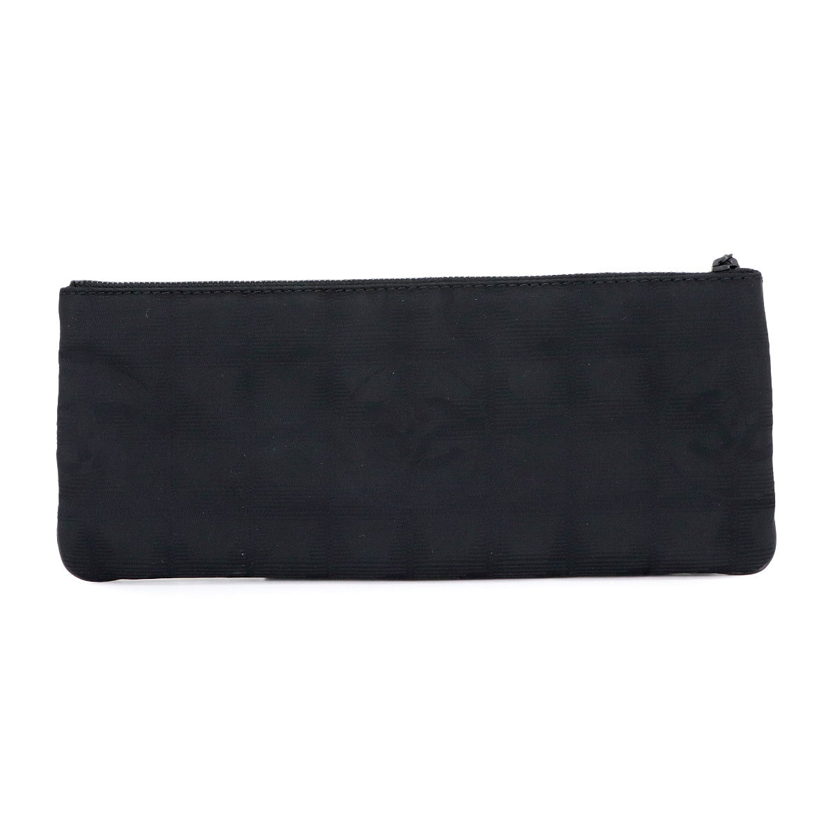 New Travel Line Pouch Nylon Jacquard Leather Black A17675