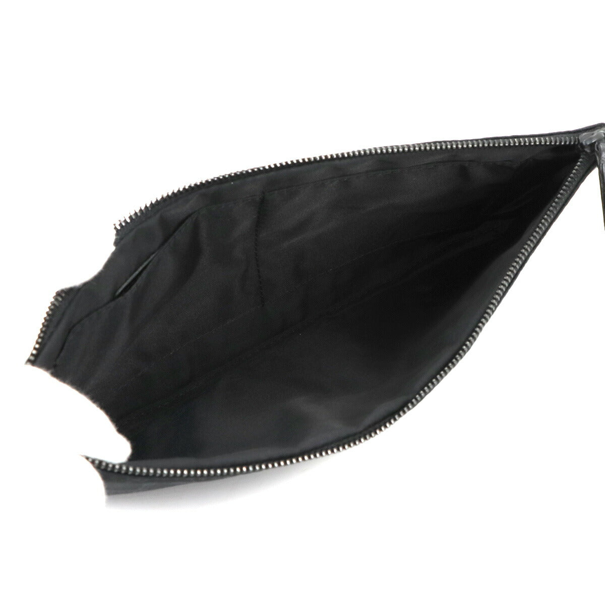 New Travel Line Pouch Nylon Jacquard Leather Black A17675