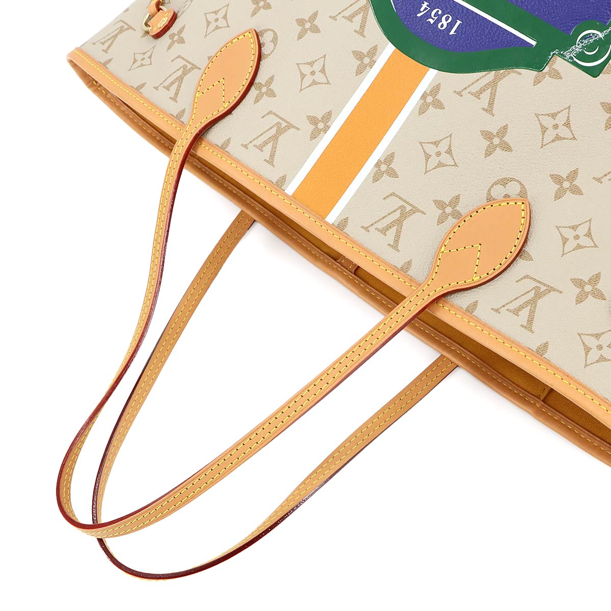 Monopanum Neverfull MM Tote Bag Beige M23501 Purse 90280657