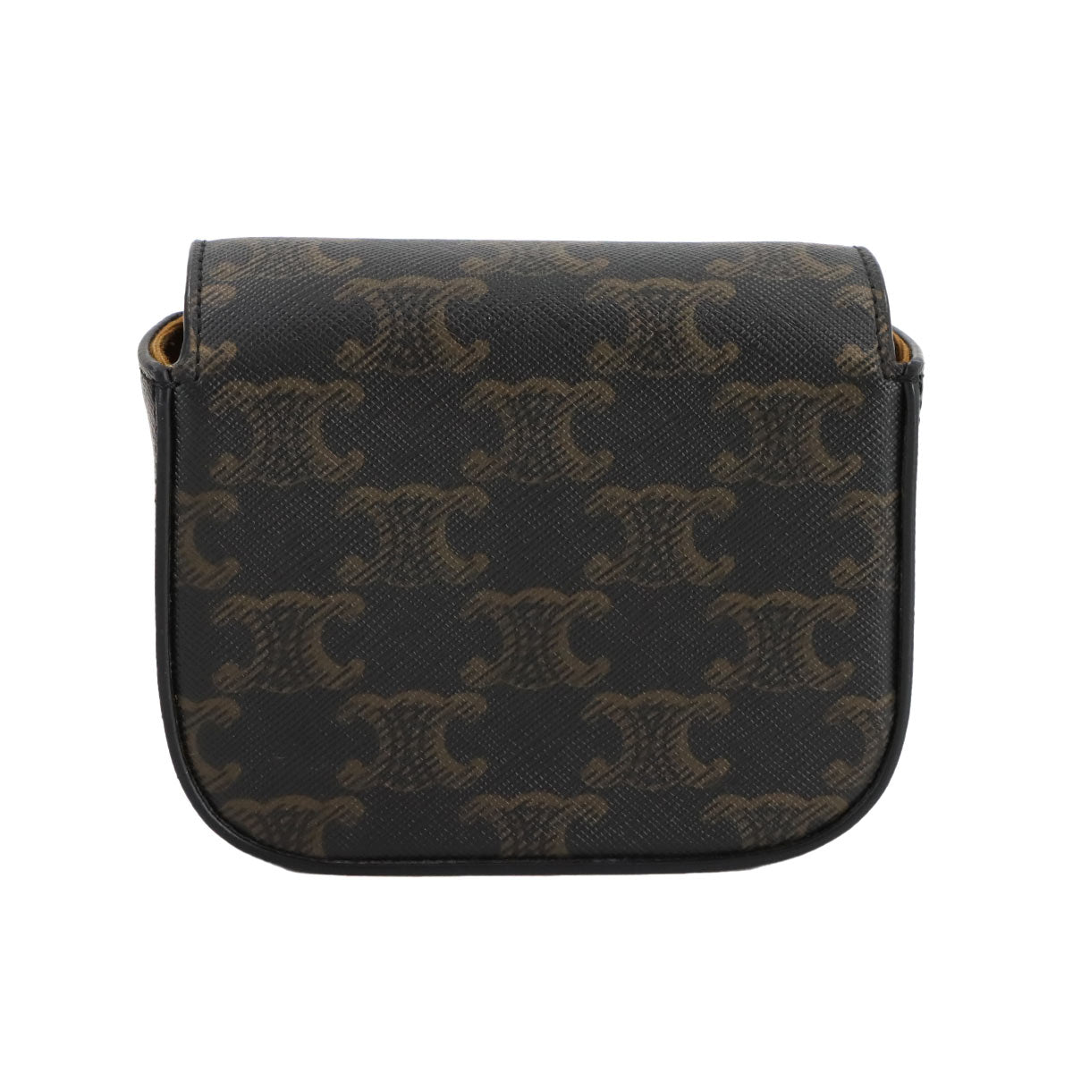 Triomphe Mini Claude Shoulder Bag PVC Leather Tan 10I512DQB 90280660