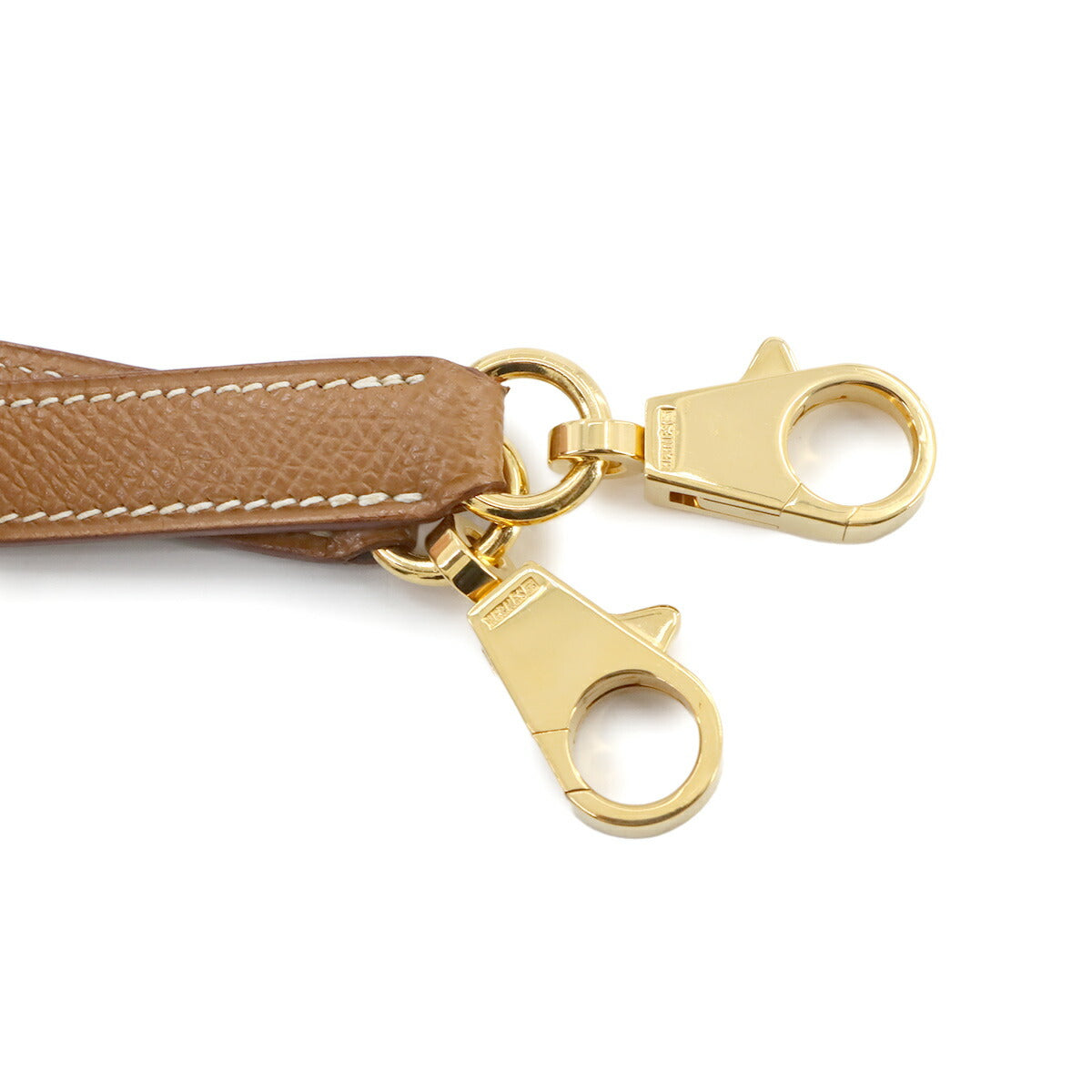 Shoulder Strap Couchevel Epsom Leather Gold Brown Accessory