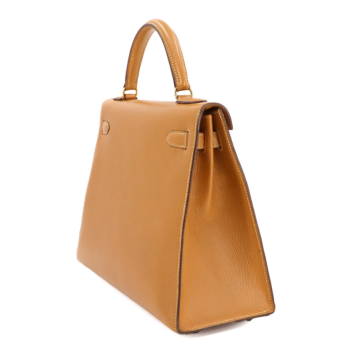 Kelly 32 2way Hand Shoulder Bag Ardennes Natural Brown Vintage