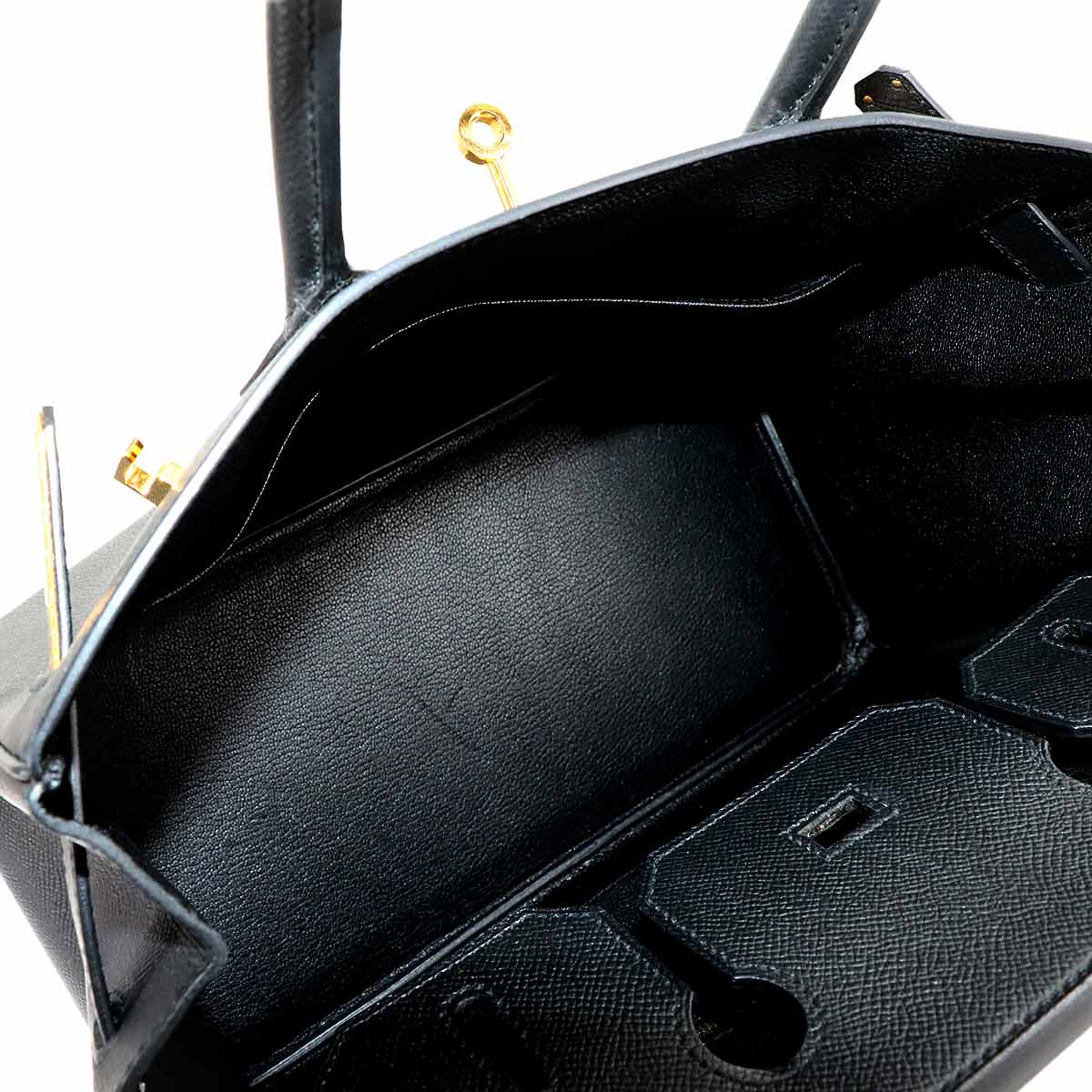 Birkin 30 Hand Bag Epsom Black Purse