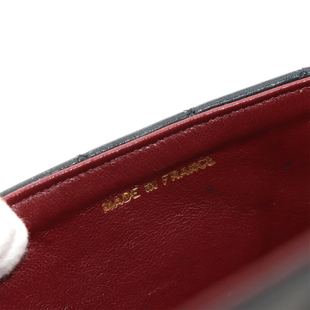 Mini Matelasse Chain Shoulder Bag Leather Black Purse