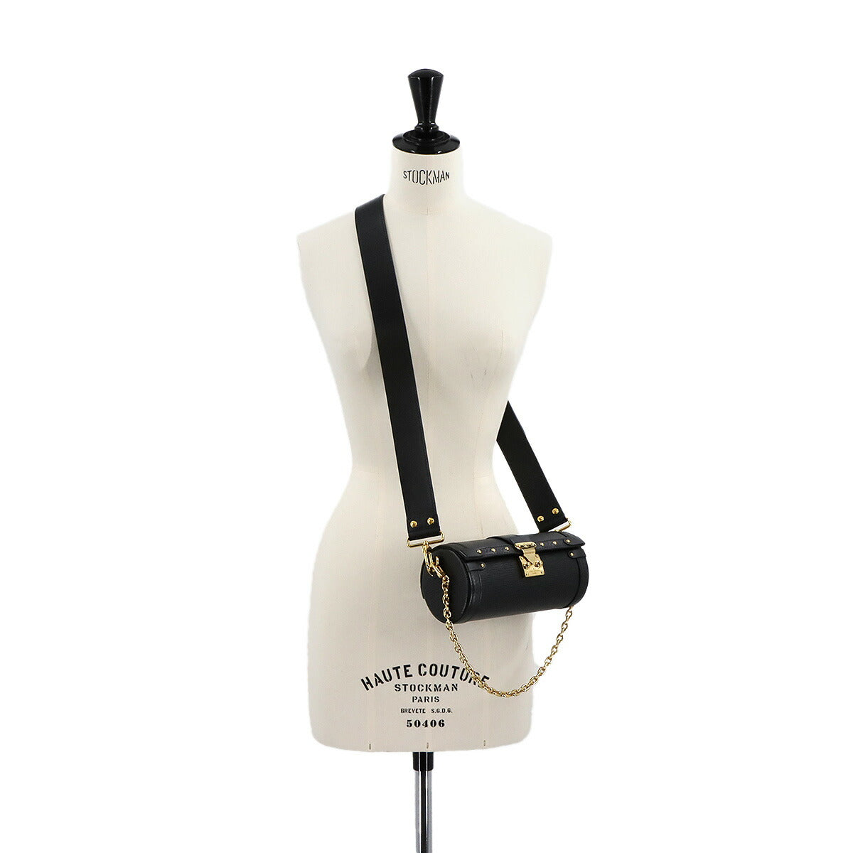 Epi Papillon Trunk Shoulder Bag Leather Noir M58655