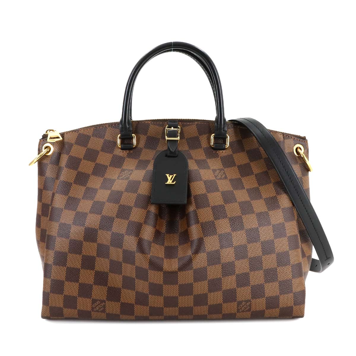 Damier Odeon MM Tote Shoulder Bag Ebene Black N45283 90280796