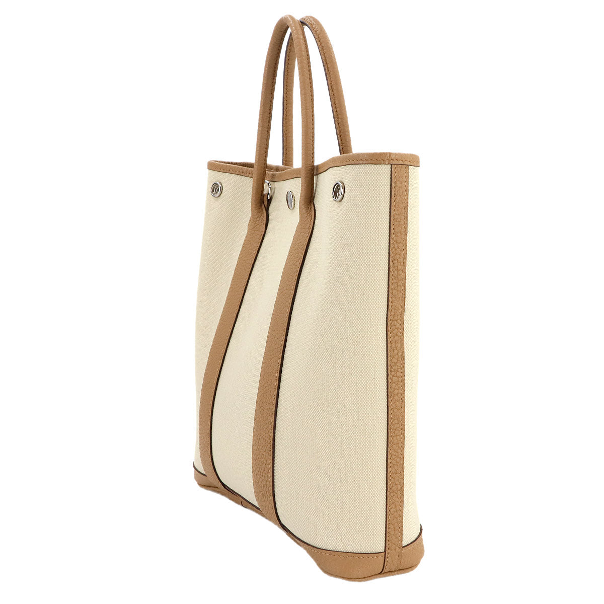 Garden File PM Tote Shoulder Bag Toile Militaire Negonda Biscuit 90280814