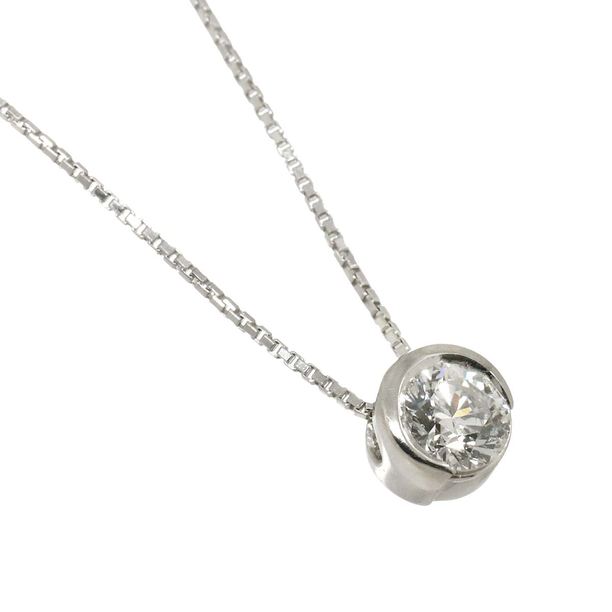 Diamond 0.408ct Necklace Pt Platinum