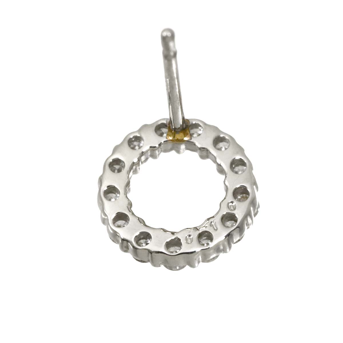 Diamond 0.10ct/0.10ct Earrings Pierced Pt Platinum