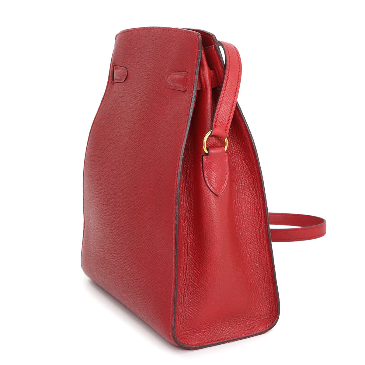 Kelly Sport PM Shoulder Bag Couchevel Epsom Rouge Vif Purse