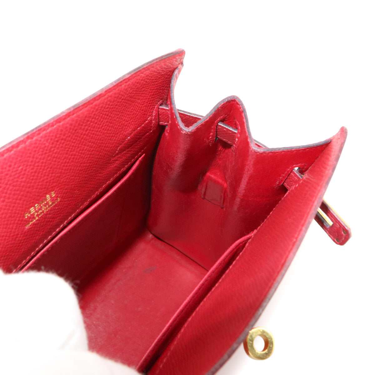 Kelly Sport PM Shoulder Bag Couchevel Epsom Rouge Vif Purse