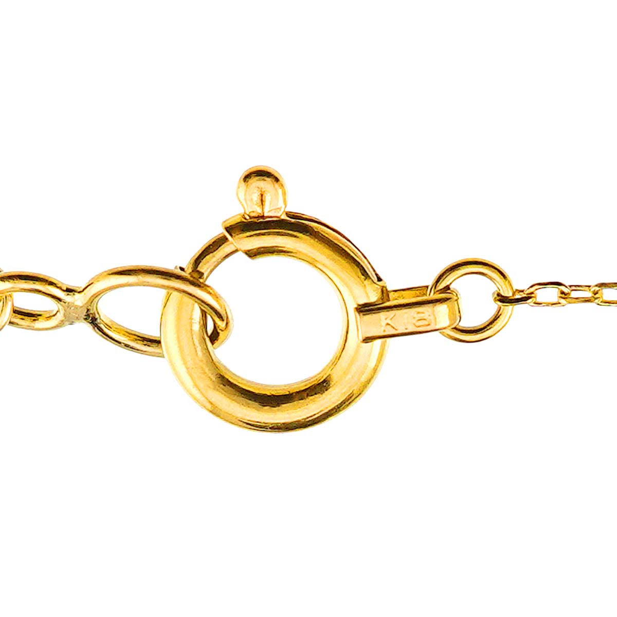 Heart Diamond Necklace 18K Yellow Gold 750