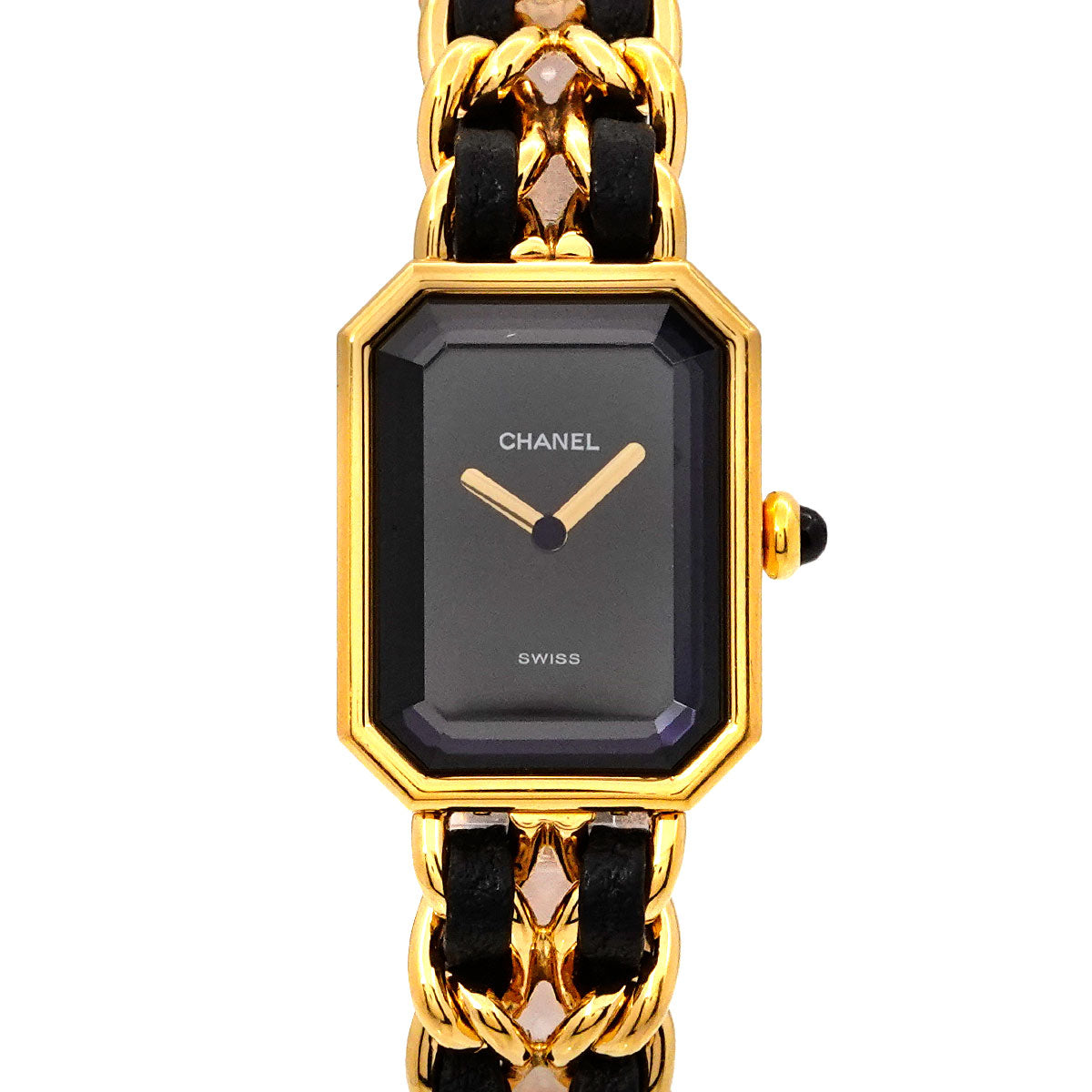 Premiere Size M H0001 Vintage Quartz Black Dial Ladies Watch