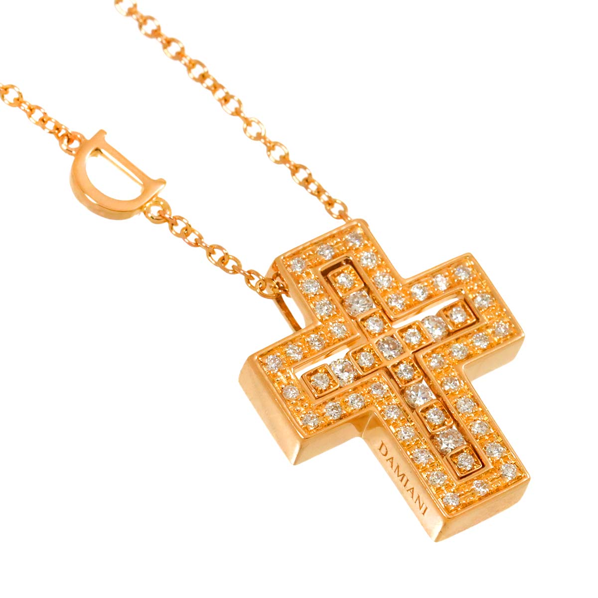 Belle Epoque Cross Diamond Necklace K18 PG 750