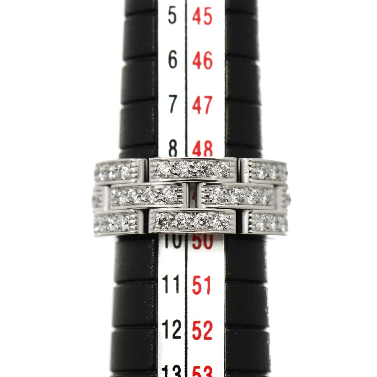 Cartier Maillon Panthere Diamond Ring 18K WG 750 Size50 4.75-5(US)