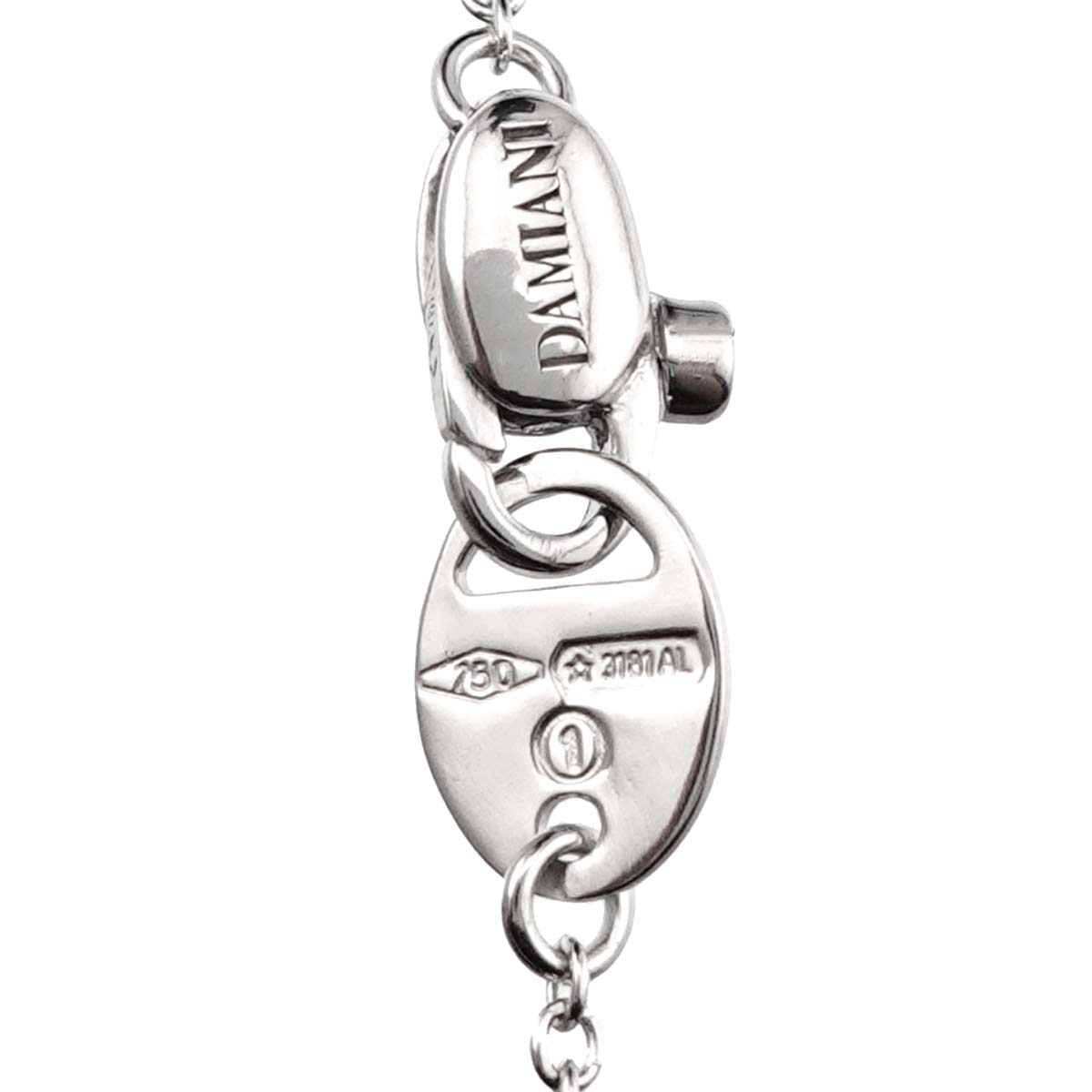 Diamond Necklace 18K White Gold 750