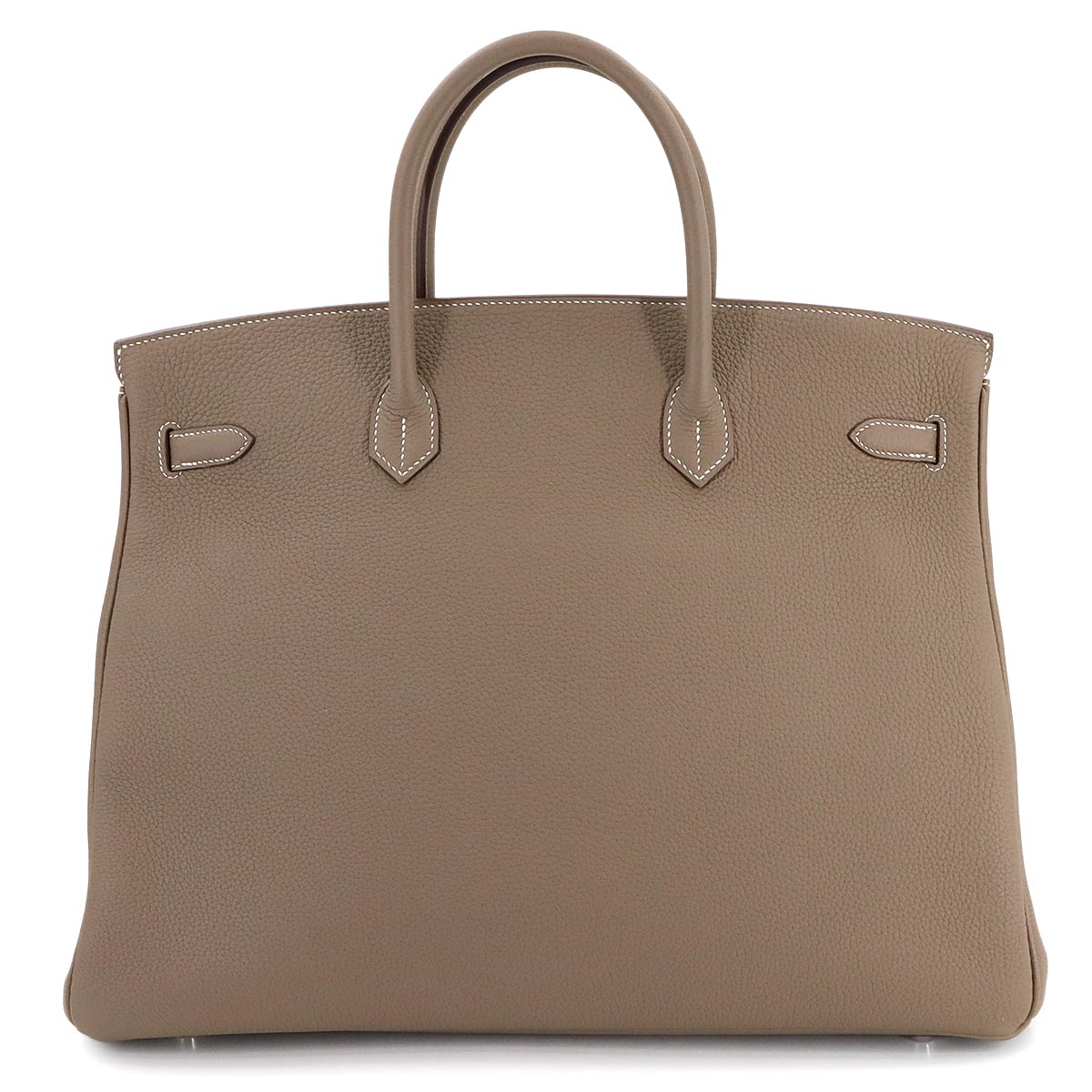 Birkin 40 Hand Bag Togo Leather Etoupe Purse Beige