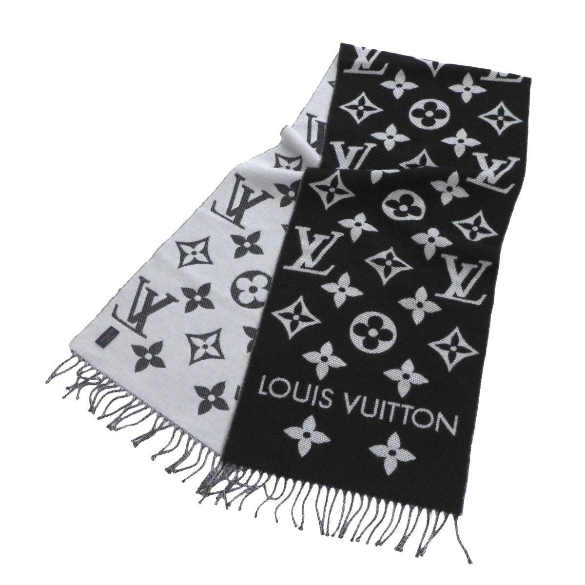 Esharupu LV Essential Muffler Scarf Wool Noir M77853