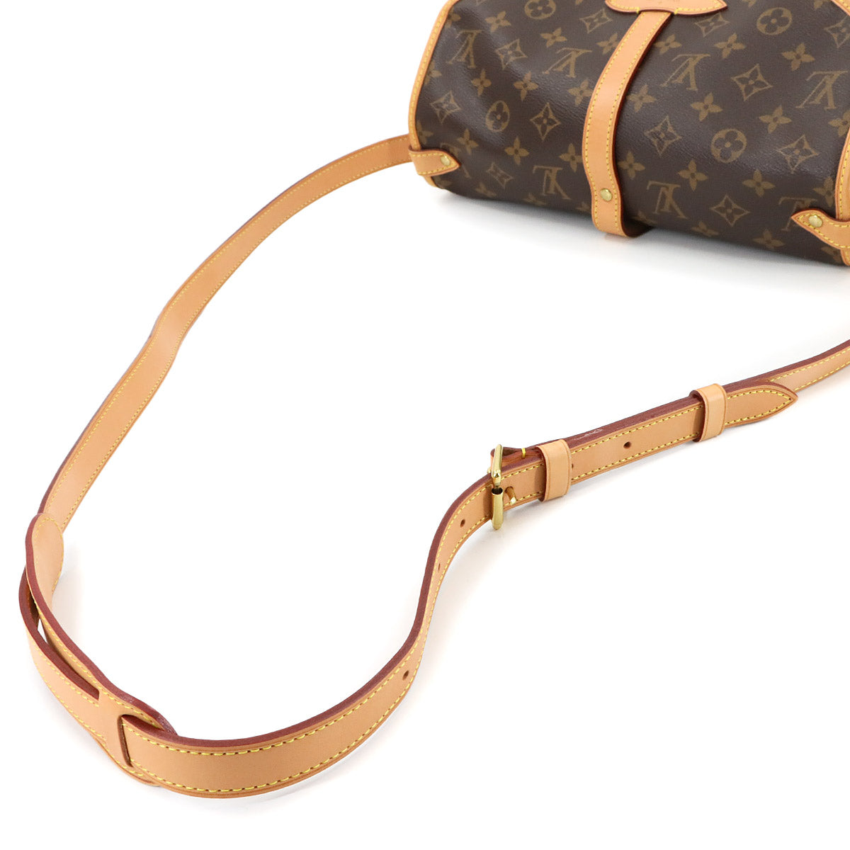 LOUIS VUITTON Monogram Samur 30 Shoulder Bag Brown M42256 Purse