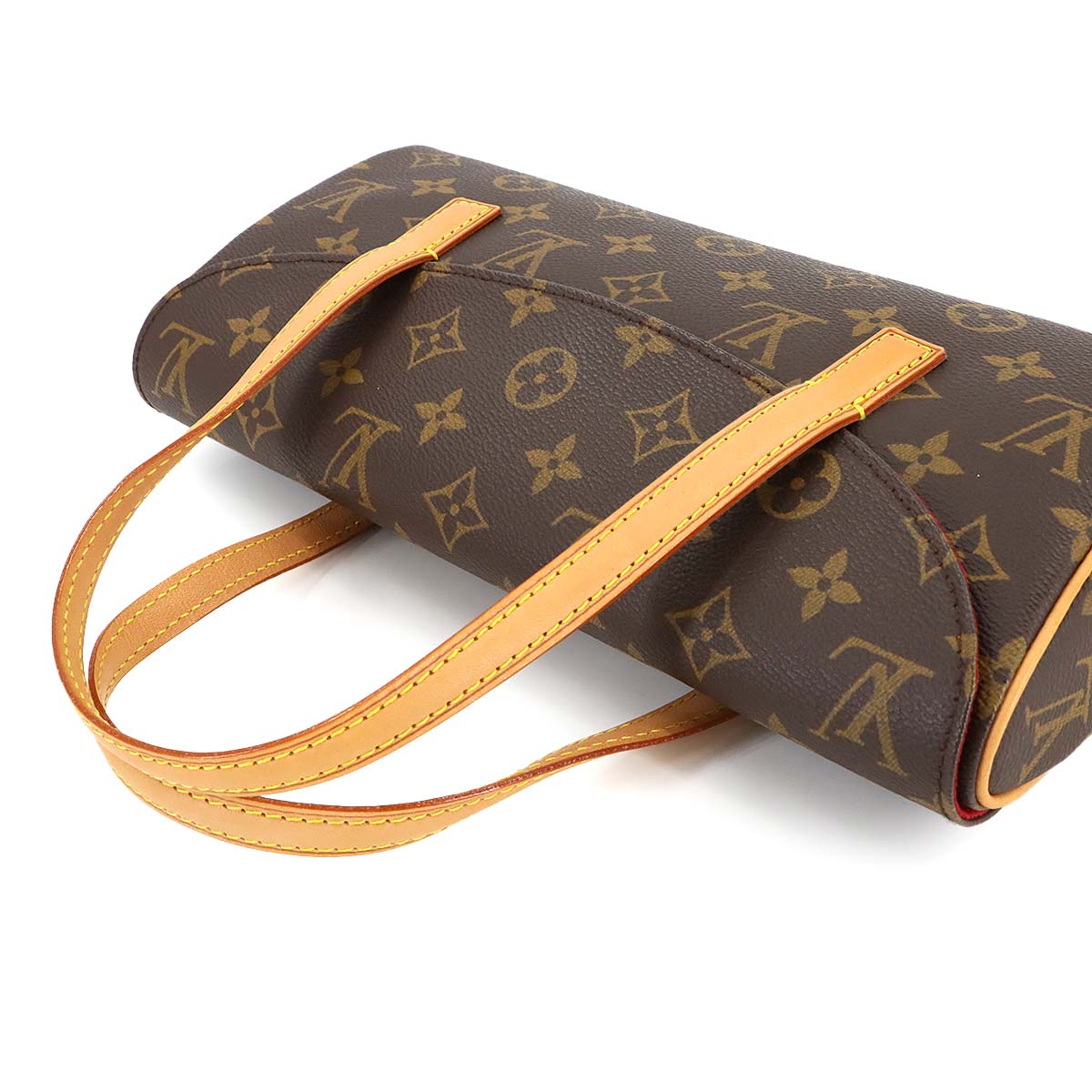 LOUIS VUITTON Monogram Sonatine Hand Bag Brown M51902 Purse
